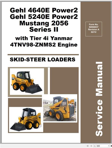 mustang skid steer 2056 service manual|mustang 2056 manual.